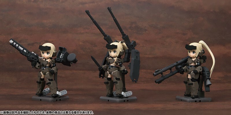 Frame Arms Girl KT-321f Gourai Series — Desktop Army — All 3Type Set