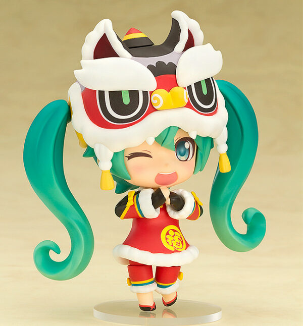 Nendoroid 654. Hatsune Miku: Lion Dance Ver. / Вокалоид аниме фигурка Мику Хацунэ Nendoroid Vocaloid