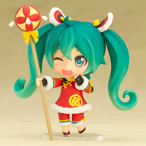 Nendoroid 654. Hatsune Miku: Lion Dance Ver. / Вокалоид аниме фигурка Мику Хацунэ Nendoroid Vocaloid