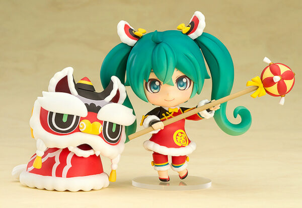 Nendoroid 654. Hatsune Miku: Lion Dance Ver. / Вокалоид аниме фигурка Мику Хацунэ Nendoroid Vocaloid