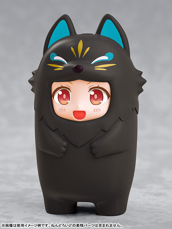 Nendoroid More — Kigurumi Face Parts Case — Black Kitsune